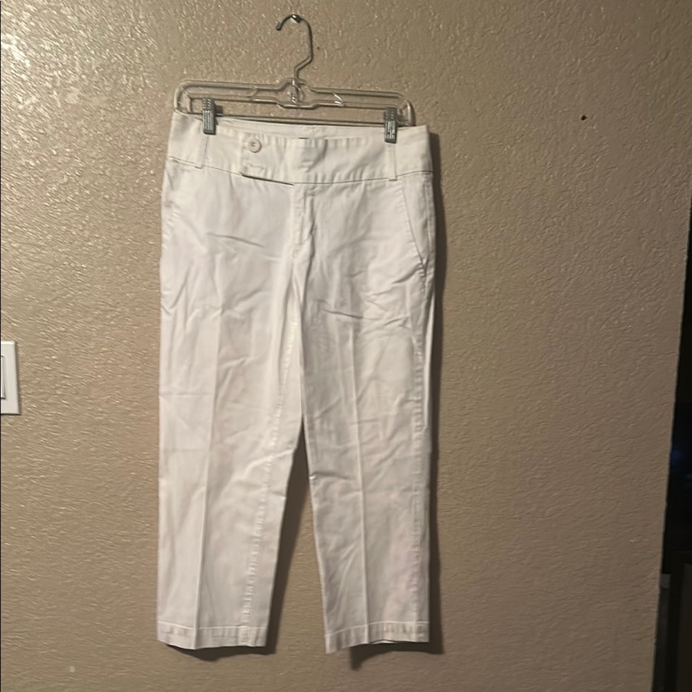 Mandolin blu size 6 capri White Cropped Pants